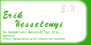 erik wesselenyi business card